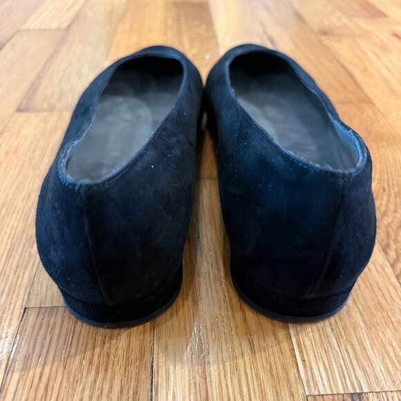 Black Suede Ballet Flats | Stuart Weitzman | Sz 9 US - Picture 2 of 4